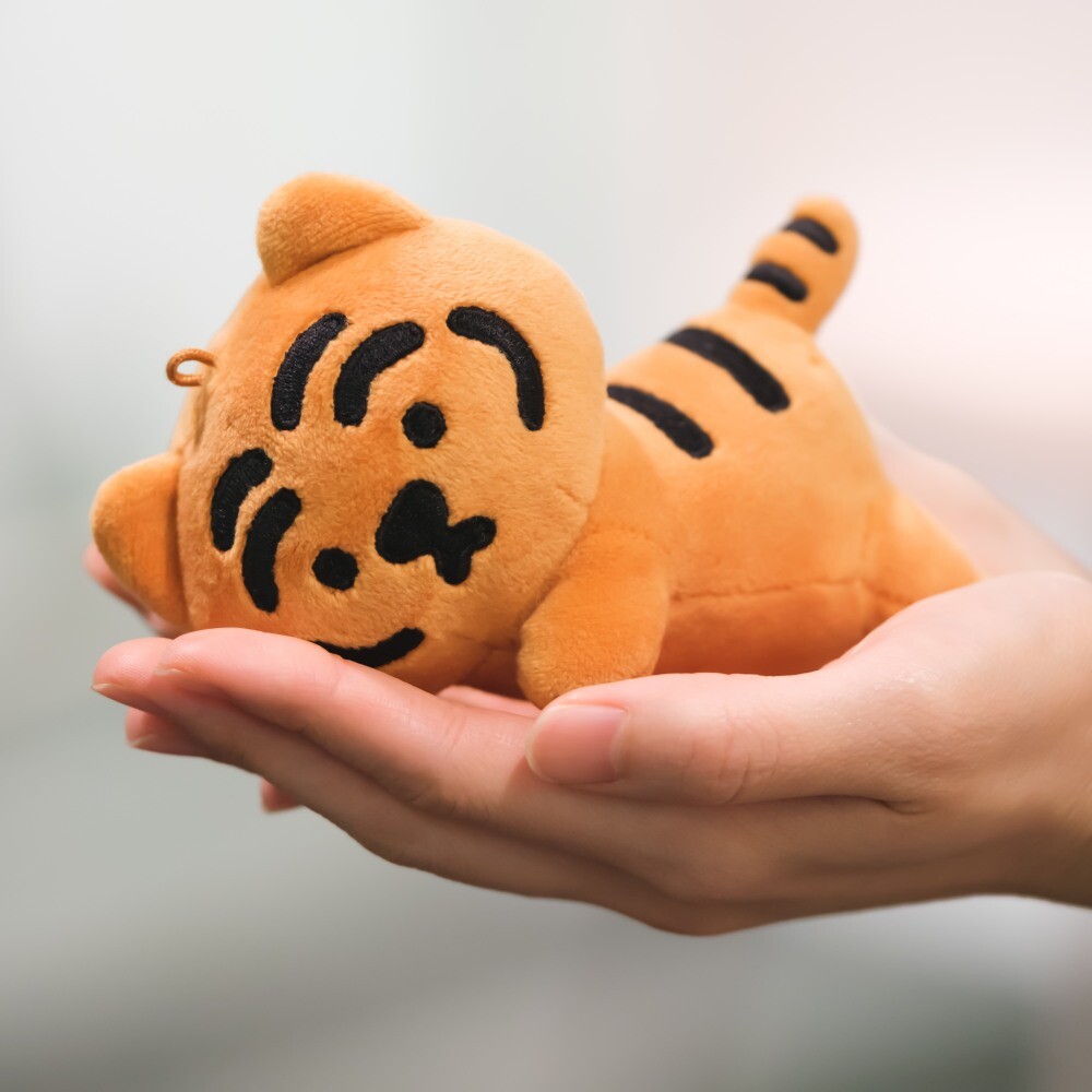 MUZIK TIGER （ムジクタイガー）寝転びタイガーぬいぐるみキーリング